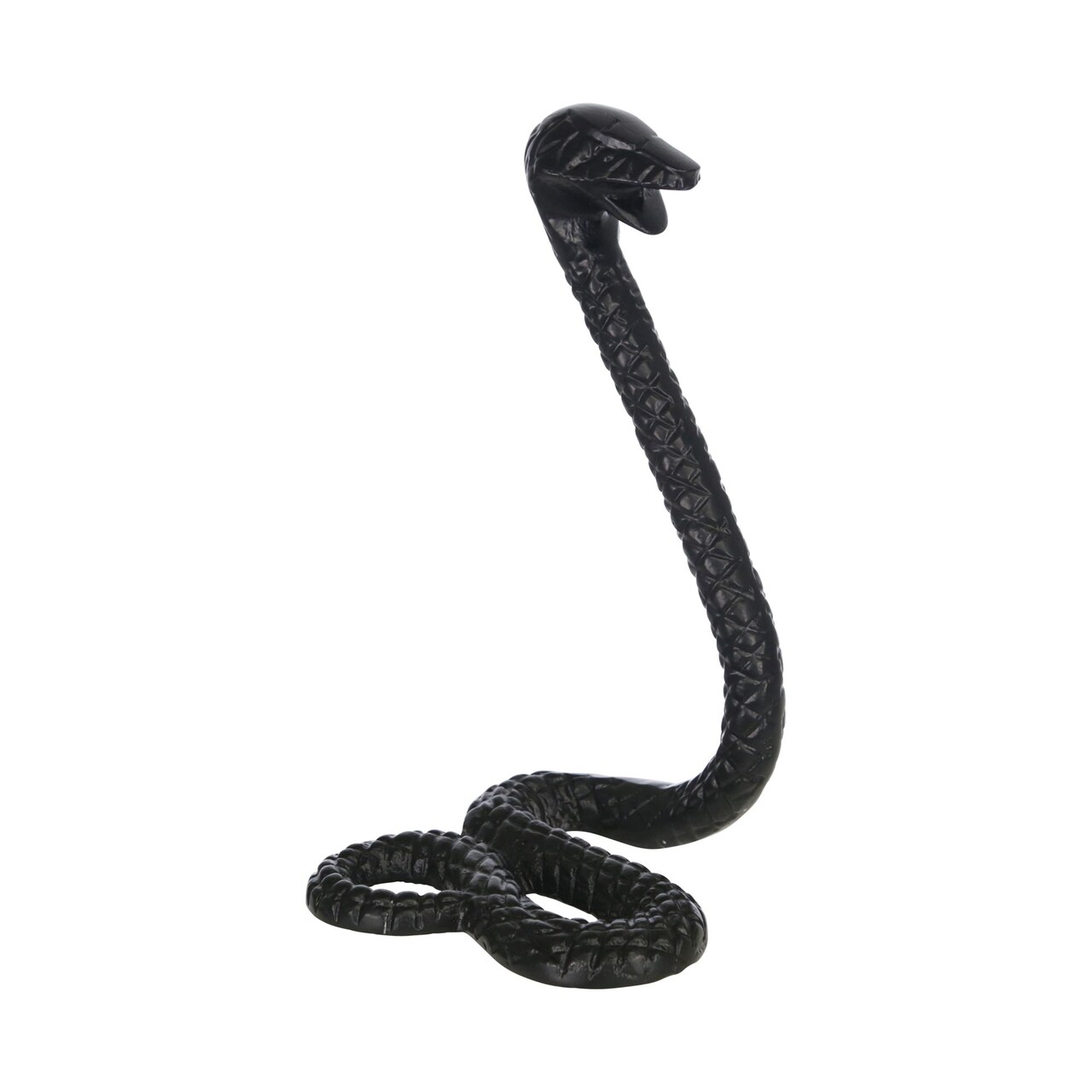 Kingston Living Geometric Prideful Snake Figurine - 10" - Black